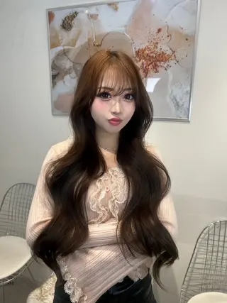 ロング 🫧‪髪質改善/艶髪 🫧‪艶カラー／りくのヘアスタイル