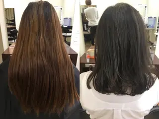 ミディアム カラー 萌花　moeka /韓国/レイヤーのヘアスタイル