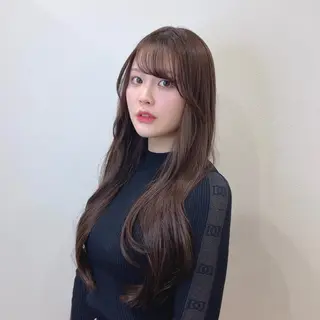 ロング ヘアアレンジ ユカ ヘアセット/眉毛のヘアスタイル