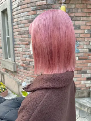 ミディアム カラー ヘアアレンジ 💕ブリーチ/ヘアメ 🎀YUUKAのヘアスタイル