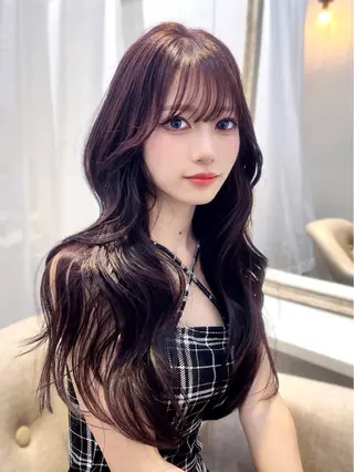 ロング トレンド韓国モテヘア Natsuki🌛のヘアスタイル