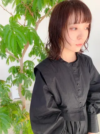 ミディアム パーマ SALOWIN 名古屋所属・パーマ特化美容師 /丹羽舜太のヘアスタイル