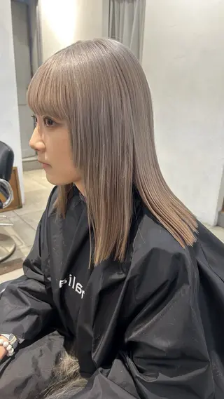 ミディアム カラー じゅわっと暖色カラー 🍊Moemiのヘアスタイル