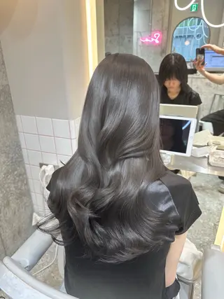 ロング カラー 新宿/韓国レイヤー 髪質改善カラー/角所のヘアスタイル