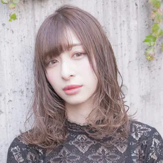 セミロング カラー hao所属・西山 頌太のヘアスタイル