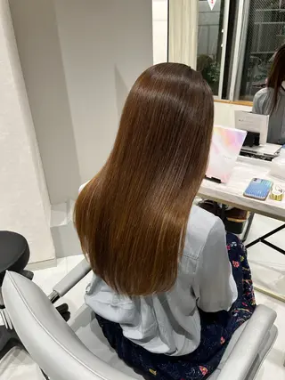 ロング 新宿No.1艶髪矯正 美艶カラー/FUKAのヘアスタイル