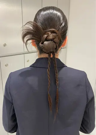 ヘアアレンジ ヘアセット🎀耳つぼ 👂💎MONAMIのヘアスタイル