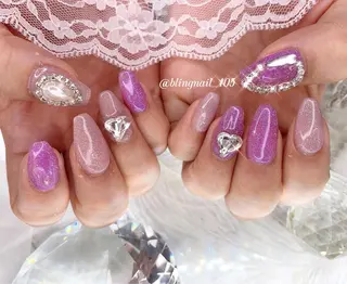 ネイル 23時まで❤︎韓国、 ワンホンネイルのネイルデザイン