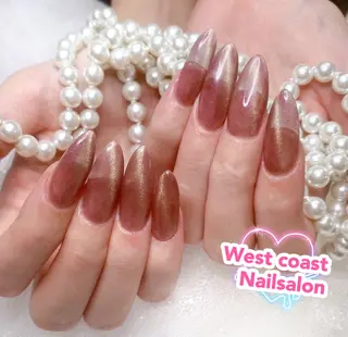 ネイル リボン、ガーリー パーツ放題専門店のネイルデザイン