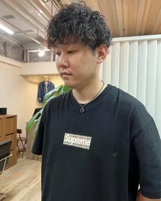 ミディアム カラー パーマ ヘアアレンジ メンズ 【池袋/スパイキー ショート】ⓝⓘⓜⓤのヘアスタイル