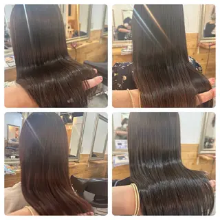 セミロング カラー 髪質改善＆ブリーチ 伊勢　祐一郎のヘアスタイル