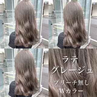 セミロング 💍大人デザイン /ハイトーン♡リクトのヘアスタイル