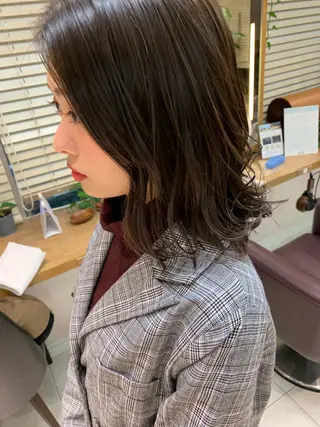 ミディアム 🫧透明感カラー/ ボブ/小笠原汐海🪽のヘアスタイル