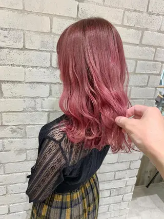 セミロング カラー パーマ ヘアアレンジ filo byFeria渋谷所属・縮毛矯正/美髪 髪質改善/石田幸輔のヘアスタイル