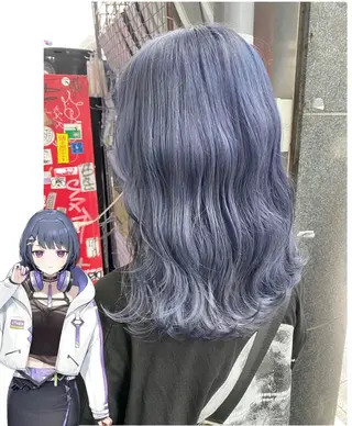 ミディアム カラー GARU-ガル-所属・TSUNO🦖 派手髪/オタク美容師のヘアスタイル