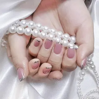 ネイル RAFFINE 月🦋🩵のネイルデザイン