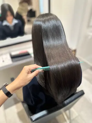 ロング 巻ける縮毛矯正/艶 カラーchika🩵のヘアスタイル