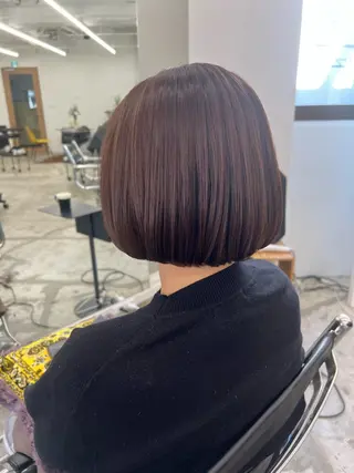 ショート Lann HAIR MAKE所属・ボブショート/岩崎 明生のヘアスタイル