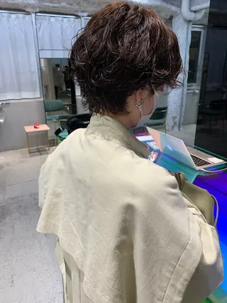 ショート パーマ 宇佐美佳／美髪 ストレート/縮毛矯正のヘアスタイル