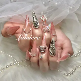 ネイル Lumière/ 超ロング/ワンホンのネイルデザイン