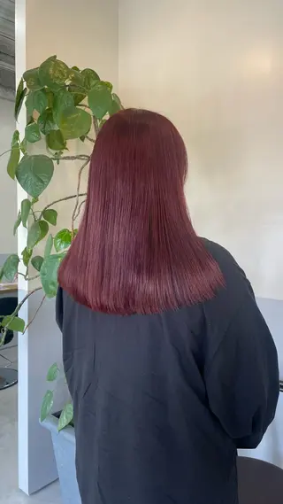 ミディアム ノエ/ インナーカラー/高岳のヘアスタイル