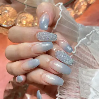 ネイル 23時まで❤︎韓国、 ワンホンネイルのネイルデザイン