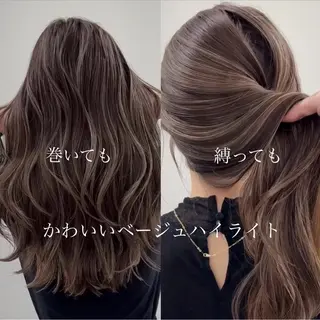 セミロング カラー ✨レイヤーカット/透 名感カラー特化✨のヘアスタイル