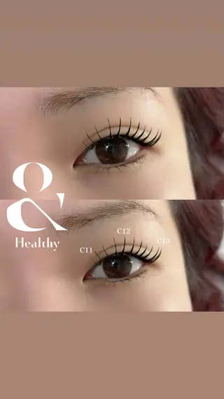 マツエク・マツパ 天王寺シャルモン misakiのマツエク・マツパデザイン