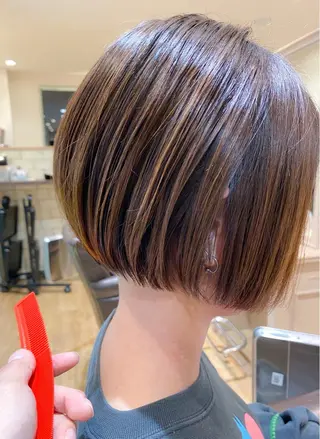 ショート カラー 柳 雄輝のヘアスタイル