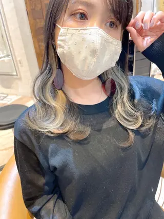 セミロング カラー 韓国ヘア/髪質改善 /Harunaのヘアスタイル