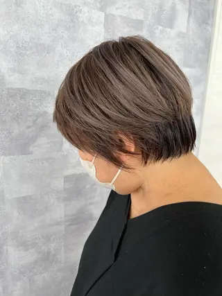 ショート カラー レイヤーカット ✨藤原のヘアスタイル