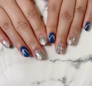 ロング カラー ネイル Q Free nailsのネイルデザイン