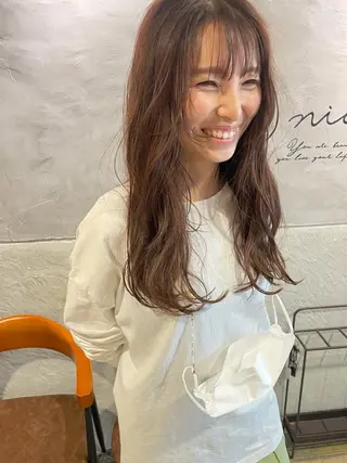 ロング さの あやねのヘアスタイル