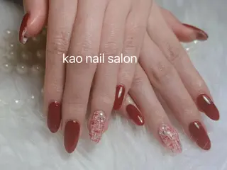 ネイル kao nail マグネット/長さだしのネイルデザイン