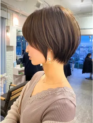 ショート レイヤー❣️縮毛矯正 川村利幸のヘアスタイル