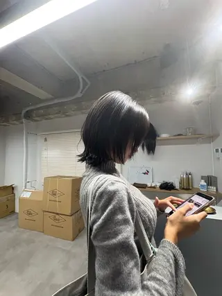 ミディアム カラー green上野所属・Haruto /ナチュラル艶カラーのヘアスタイル