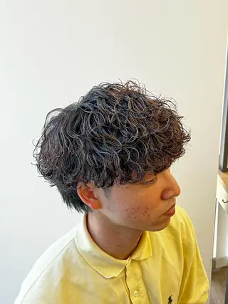 ショート パーマ メンズ 33【SASA】OSAKA【ササ】所属・✂︎メンズパーマ✂︎ 伊藤秀真のヘアスタイル