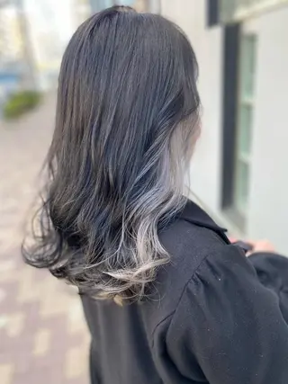 セミロング カラー 髪質改善🌟透明感 🌟三塚有紀子のヘアスタイル