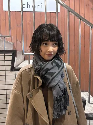 ショート パーマ ボブ/メンズ/パーマ /Tamakiのヘアスタイル