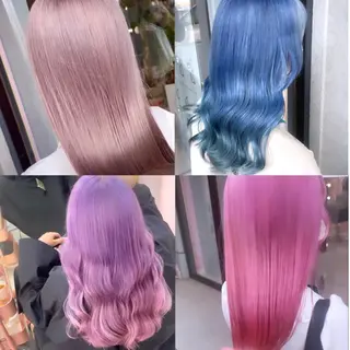 セミロング カラー ブリーチ人気No.1 MANATO🎨🌈のヘアスタイル