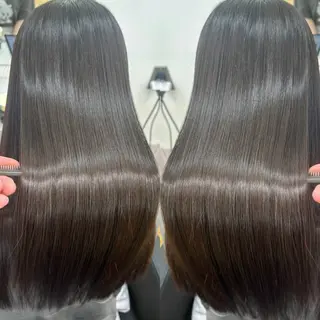 ロング 韓国風レイヤーカット 💕髪質改善💫拓海のヘアスタイル