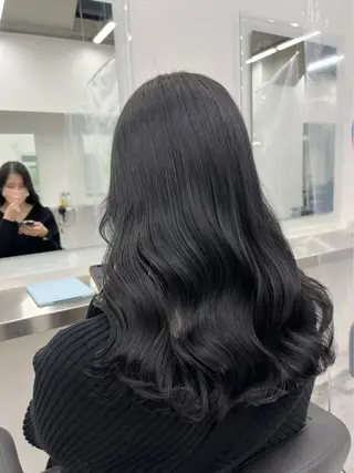 ロング カラー BABY 艶髪暗髪ヘア💖達人のヘアスタイル