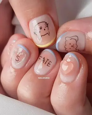 ネイル 3dパーツ/流行り 👧shushu❤️のネイルデザイン