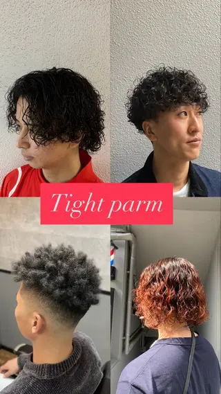 ミディアム パーマ メンズ grow hair works tokyo所属・葛西/barber/ 相山琉磨のヘアスタイル