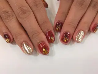 ネイル R'well所属・はばすみれ🎀ﾈｲﾙ 光ﾌｪｲｼｬﾙ ﾍｱのネイルデザイン