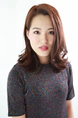 ミディアム カラー 髪質改善/縮毛矯正 /ブリーチ矯正/岡部のヘアスタイル