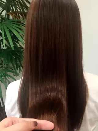 ロング カラー パーマ、髪質改善 川崎祐介のヘアスタイル