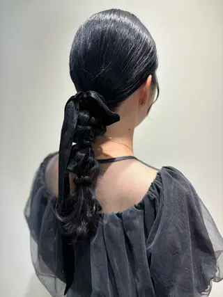 セミロング ヘアアレンジ ducha所属・DUCHA Tomida naoのヘアスタイル