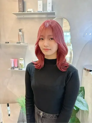 セミロング Tink　天神店所属・今村賢治/メンズ/ レイヤー✨艶カラーのヘアスタイル