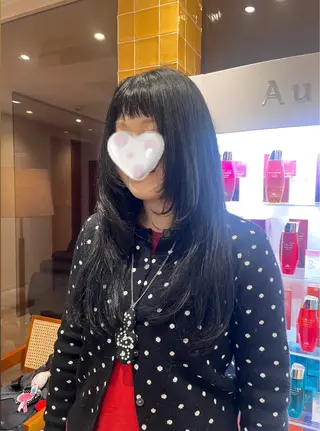 ロング カラー ﾚｲﾔｰ🩵透明感 ೀユイ🌙のヘアスタイル